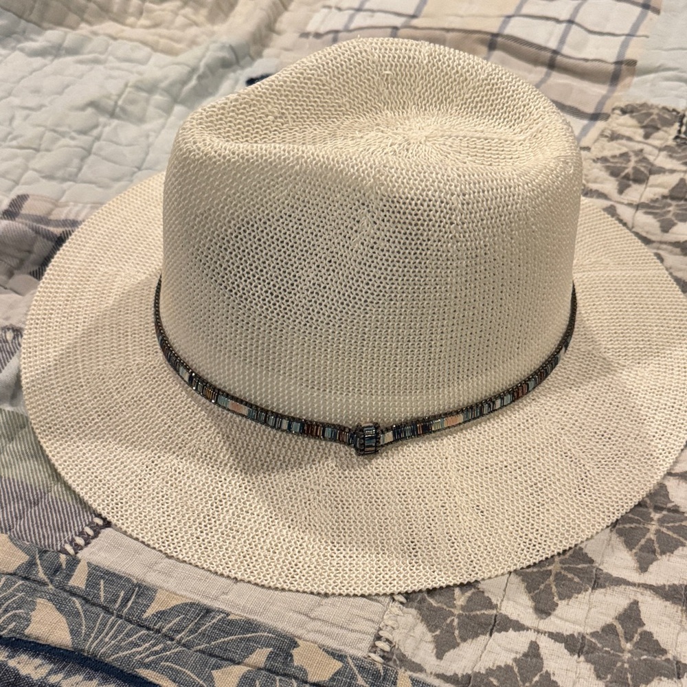 Anthropologie Cream Knit Hat